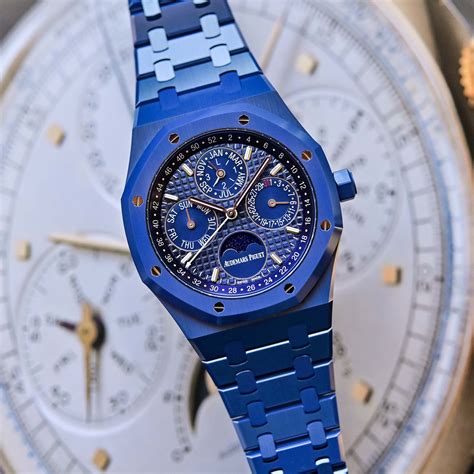 blue ceramic audemars piguet|audemars piguet perpetual calendar price.